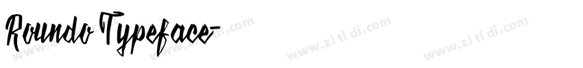 Roundo Typeface字体转换